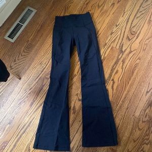Black size 4 lululemon flare yoga pant